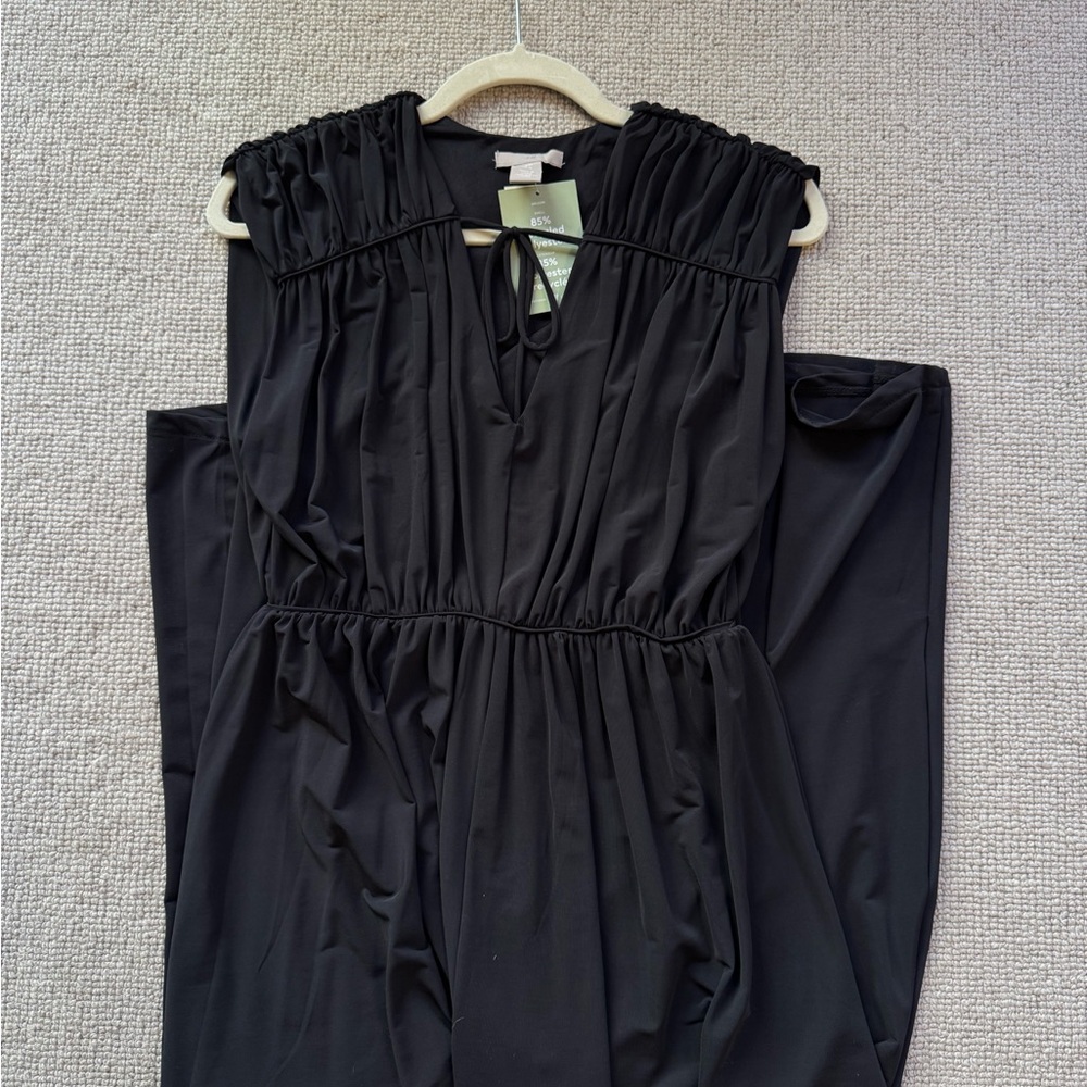 H&M Sleeveless Long Black Dress (Size XS)